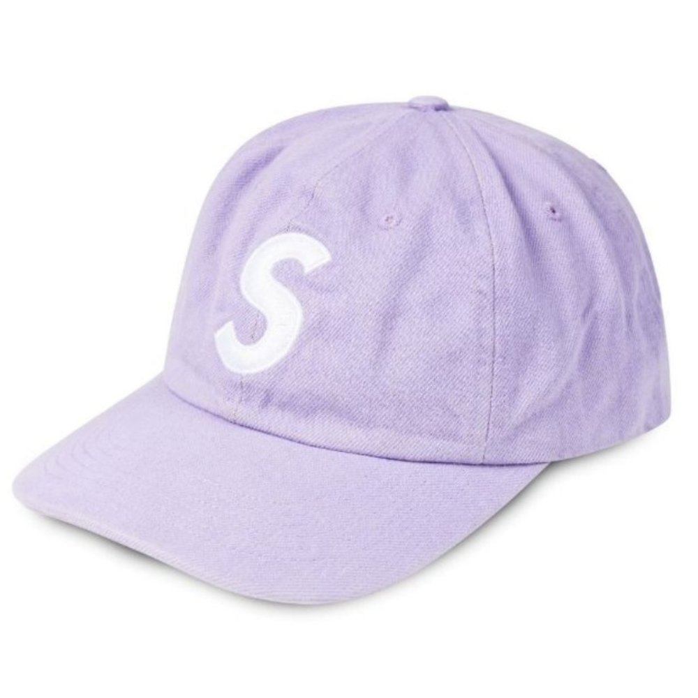 Supreme Kevlar Denim S Logo 6-Panel Light Purple